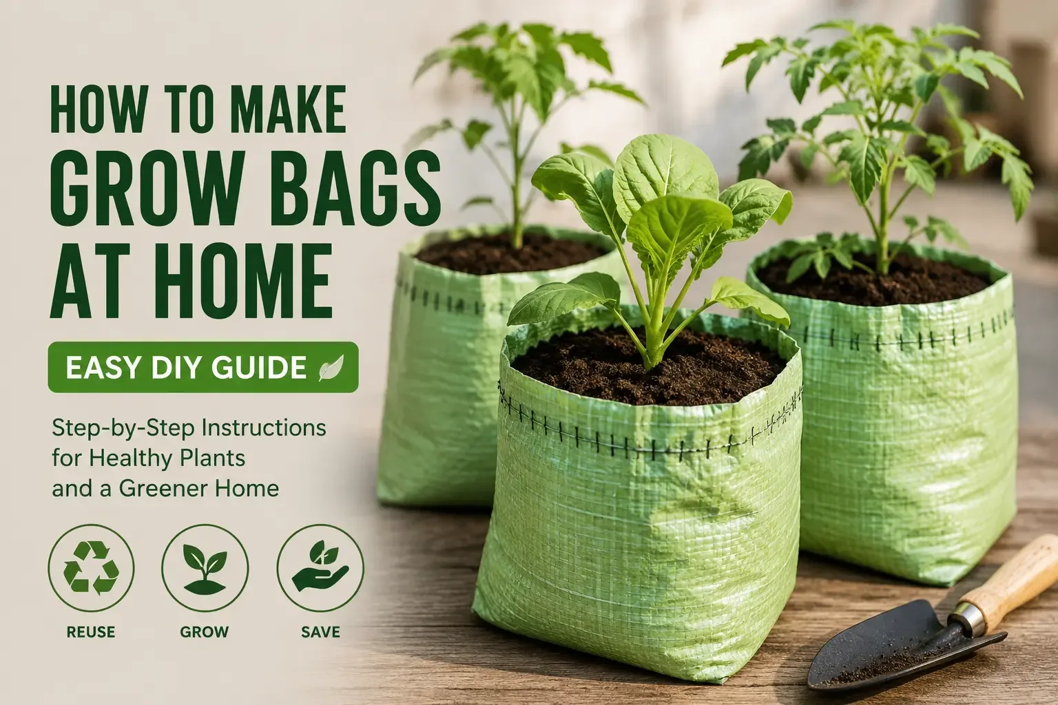 Grow bags for home gardening